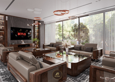 Sofa gỗ óc chó DELICATE SF - 44